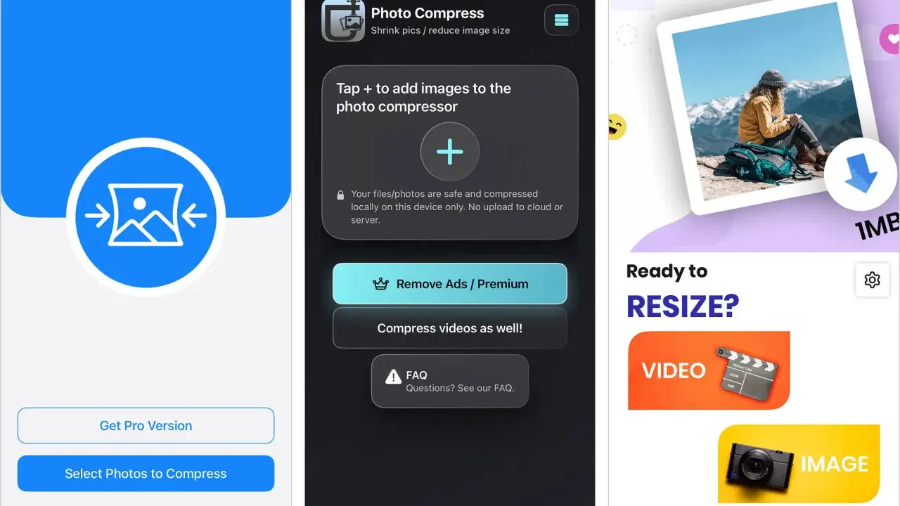 Aplikacja Photo Compress pomaga szybko zmniejszyć rozmiar zdjęć na iPhone.