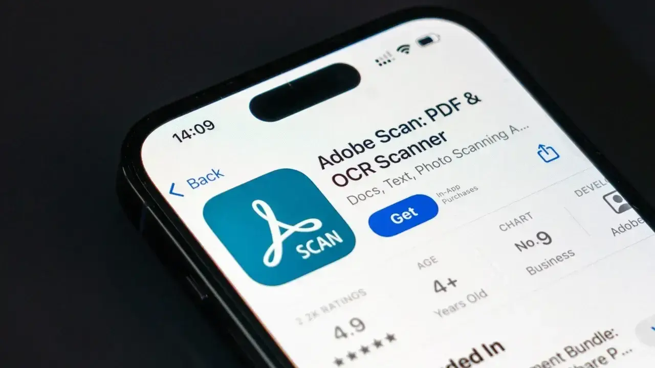 Aplikacja Adobe Scan na iPhone'a ułatwia skanowanie dokumentów.