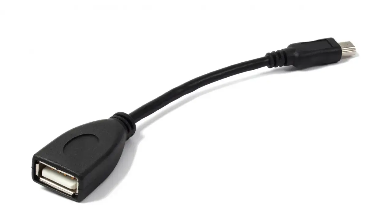 Adapter USB OTG do podłączenia drukarki. Umożliwia drukowanie z telefonu przez USB.