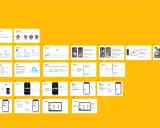Prezentacja z figma tutorial pl: wyzwanie, benchmarki, plan projektu, koncepcja, opis rozwiązania, skan NFC, wyszukiwarka, obiekty, narzędzie projektowe.