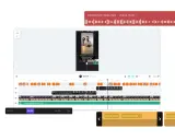 Edytor wideo pokazuje, jak zrobić rolkę z kilku filmów, dodając muzykę i dopasowując jej głośność.