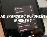 Jak zrobić skan dokumentu iPhone'em? Na ekranie telefonu widać opcję "Skanuj dokumenty".