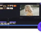 Edycja filmów na Androidzie: interfejs aplikacji z podglądem wideo, osi czasu i klipami.