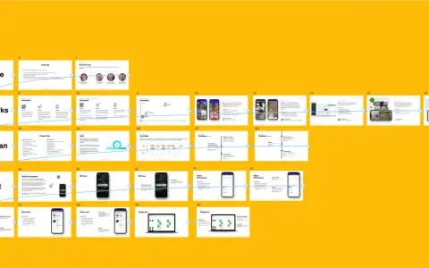 Prezentacja z figma tutorial pl: wyzwanie, benchmarki, plan projektu, koncepcja, opis rozwiązania, skan NFC, wyszukiwarka, obiekty, narzędzie projektowe.