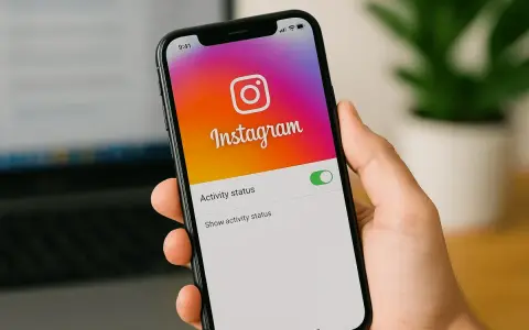 Telefon z aplikacją Instagram. Widoczny ekran ustawień "Aktywność statusu". Chcesz wiedzieć, jak wyłączyć konto twórcy na IG?
