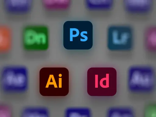 Ikony programów Adobe: Ps, Ai, Id. To właśnie adobe, co to za programy?