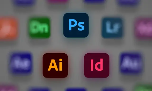 Ikony programów Adobe: Ps, Ai, Id. To właśnie adobe, co to za programy?