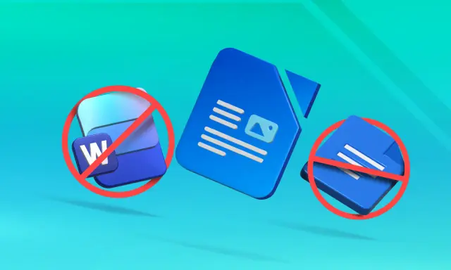Ikony dokumentów z przekreśleniem symbolizują zakaz przenoszenia wyrazów do następnej linijki w tradycyjnych edytorach.