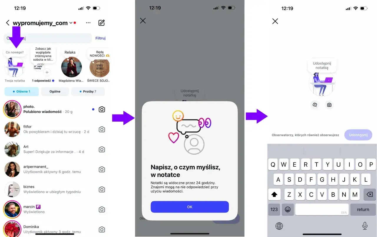 Jak włączyć notatki na Instagramie? Kliknij 